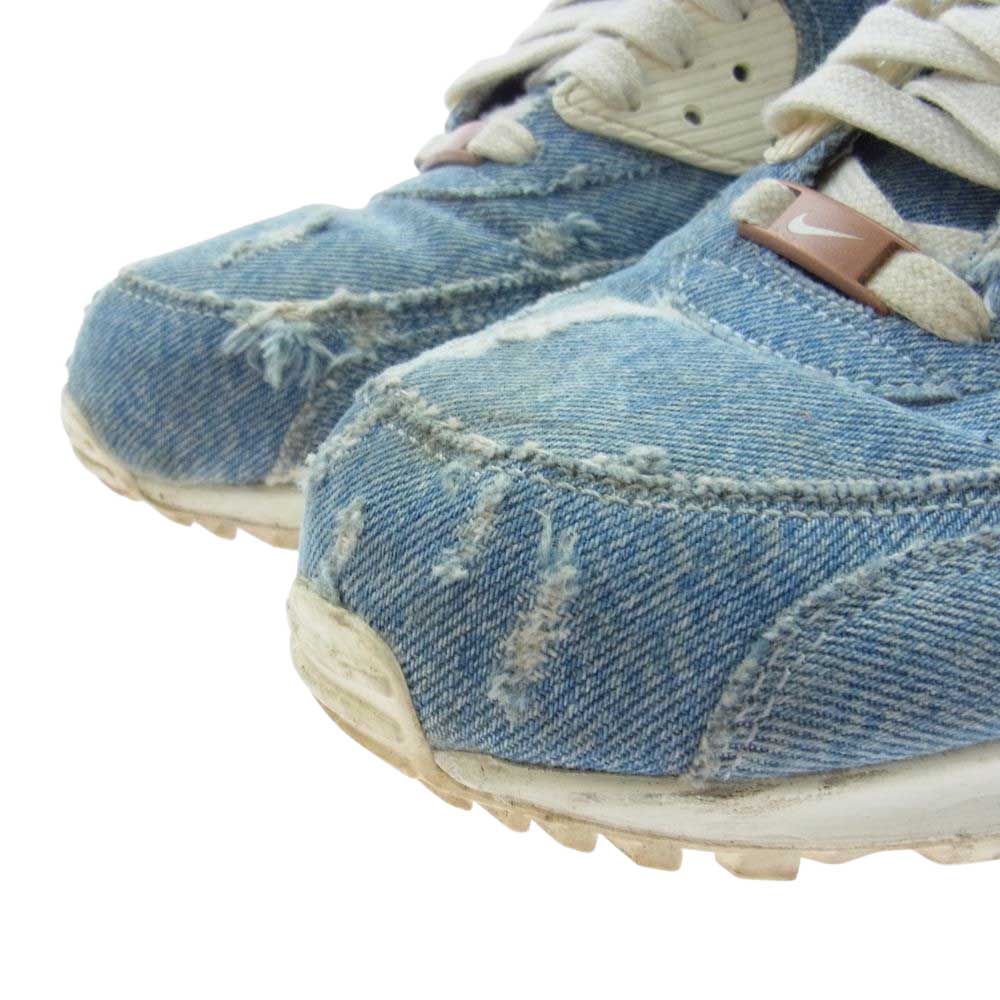NIKE ナイキ 708279-988 × Levis リーバイス BY YOU AIR MAX 90 バイユー エア マックス 90 コーデュロイ デニム スニーカー インディゴブルー系 27.5㎝【中古】