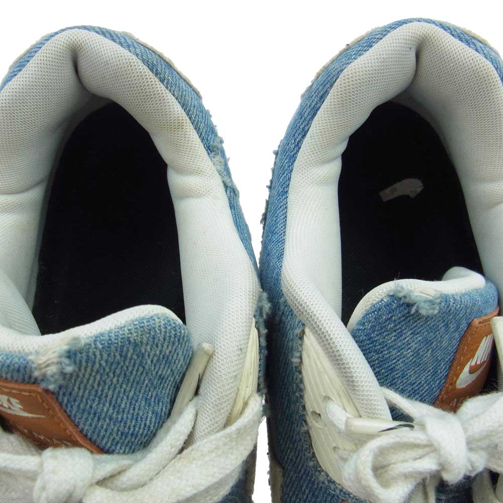 NIKE ナイキ 708279-988 × Levis リーバイス BY YOU AIR MAX 90 バイユー エア マックス 90 コーデュロイ デニム スニーカー インディゴブルー系 27.5㎝【中古】