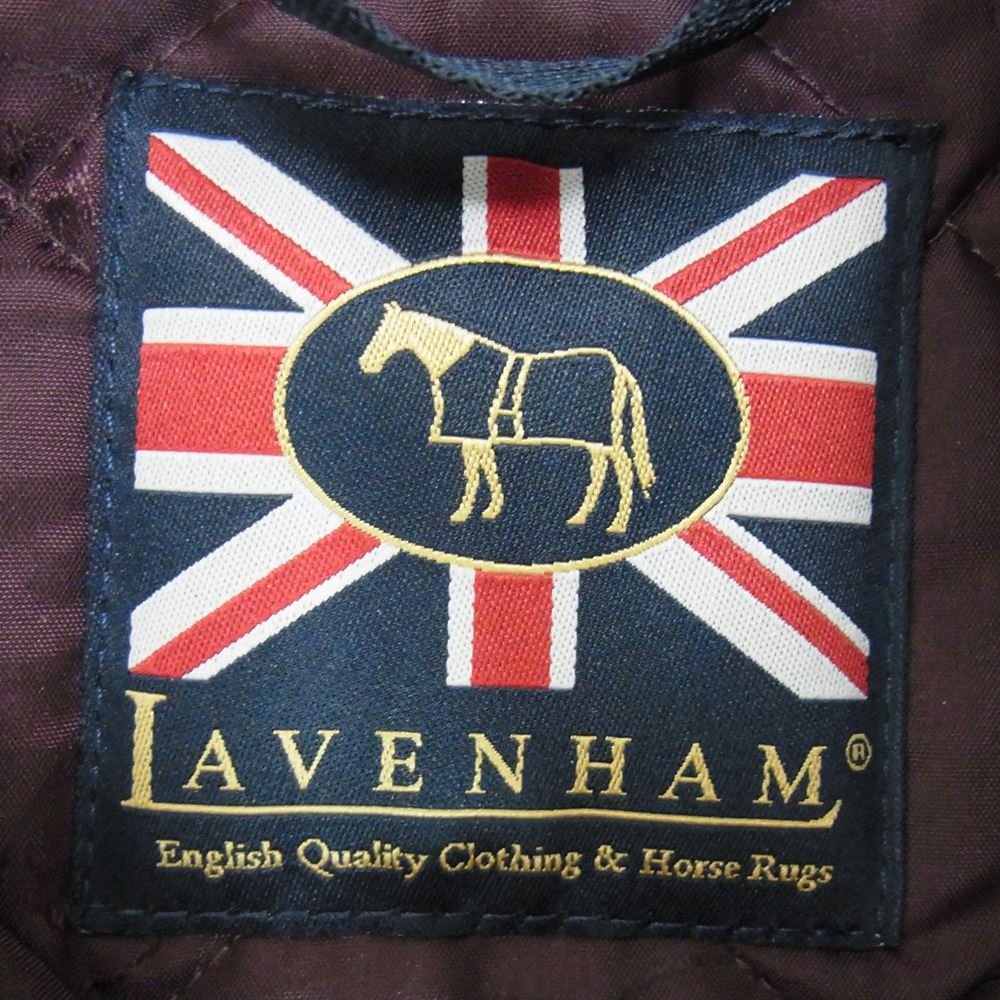 LAVENHAM ラベンハム 英国製 中綿キルティング ベスト ブラック系 M【中古】