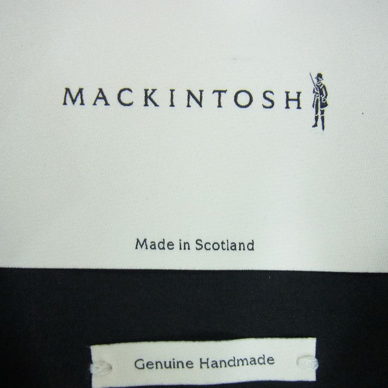 Mackintosh マッキントッシュ 英国製 GR-006 GTS DUNKELD ダンケルド ゴム引きコットン ステンカラーコート ブラック系 36【中古】