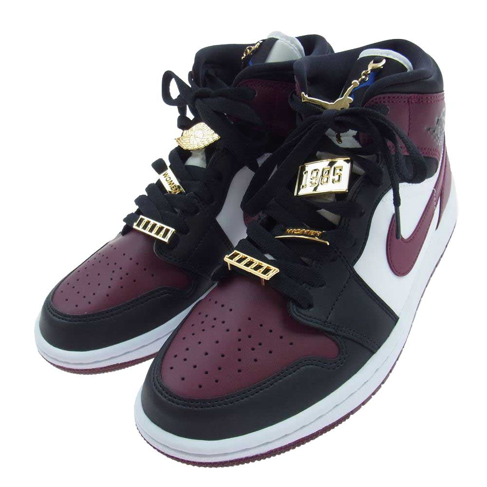 NIKE ナイキ CZ4385-016 NIKE WMNS AIR JORDAN 1 MID DARK BEETROOT ウィメンズ エアジョーダン1 ミッド ダークビートルート ワインレッド系 25.5cm【美品】【中古】