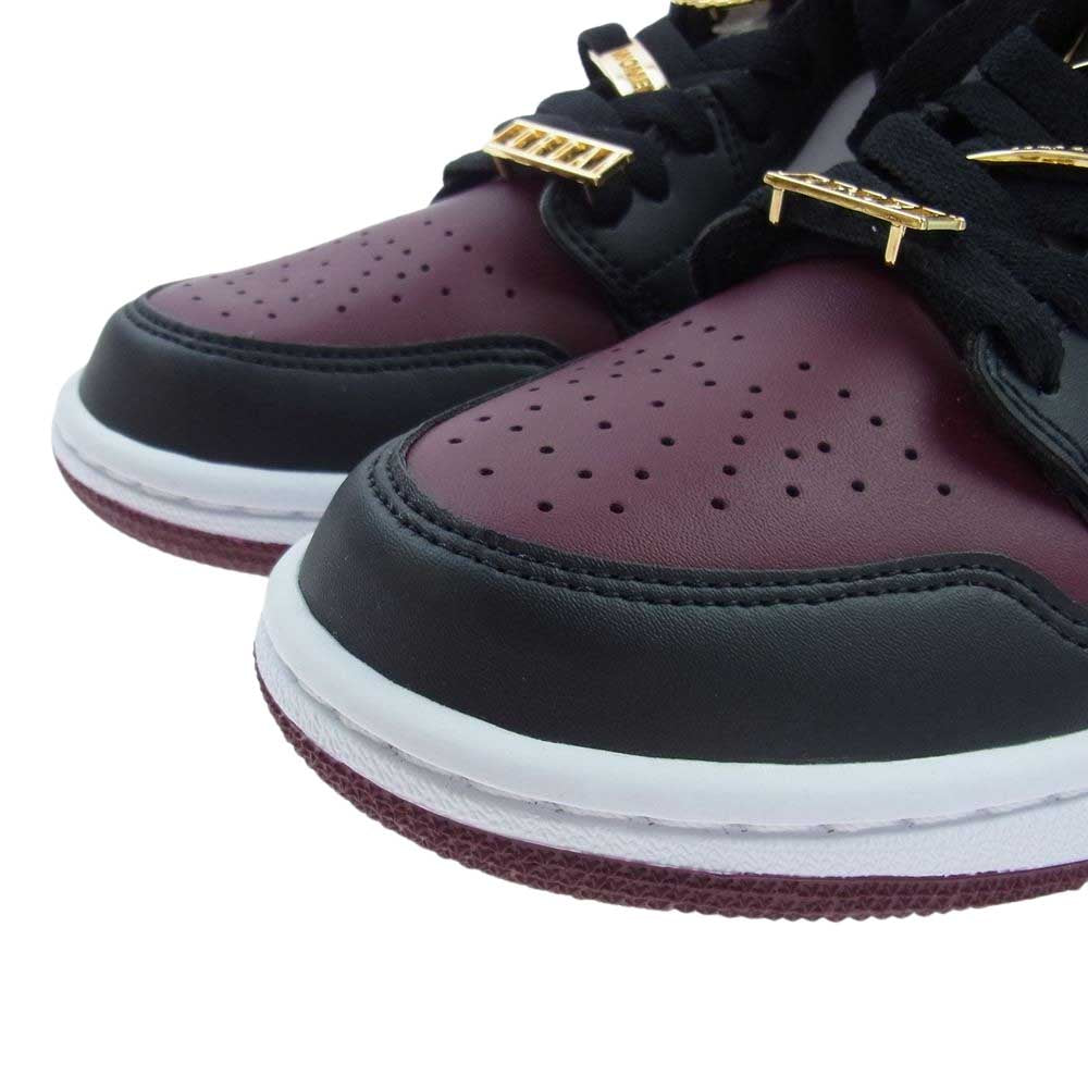 NIKE ナイキ CZ4385-016 NIKE WMNS AIR JORDAN 1 MID DARK BEETROOT ウィメンズ エアジョーダン1 ミッド ダークビートルート ワインレッド系 25.5cm【美品】【中古】