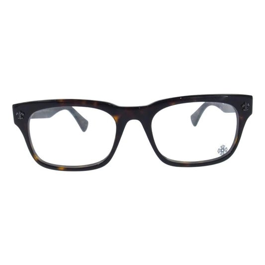 CHROME HEARTS クロムハーツ（原本無） アイウェアケース&クロス付き GITTIN ANY?-A BSフレア 眼鏡 メガネ サングラス ダークブラウン系 クリア系【中古】