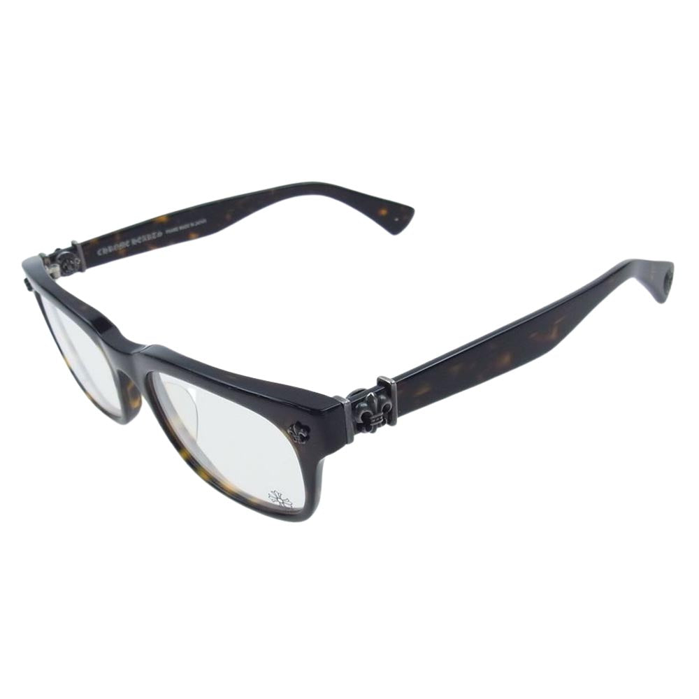 CHROME HEARTS クロムハーツ（原本無） アイウェアケース&クロス付き GITTIN ANY?-A BSフレア 眼鏡 メガネ サングラス ダークブラウン系 クリア系【中古】