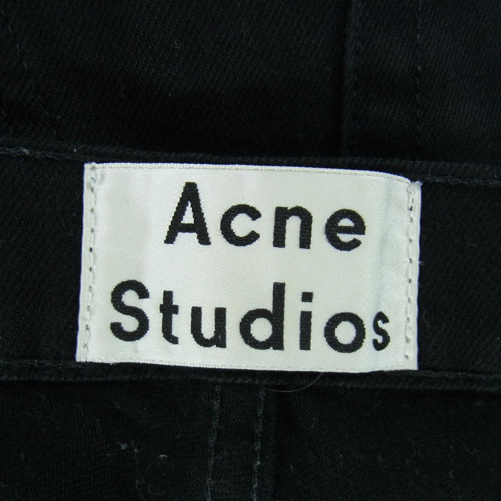 ACNE STUDIOS アクネストゥディオズ TOWN STAY CASH ブラックデニム ストレッチ テーパード パンツ ジーンズ ブラック系 33/32【中古】