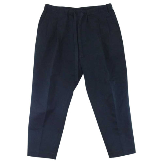 ルーペ 22SS 122907 EASY TROUSERS ウールコットン キャバリー ツイル イージー スラックスパンツ ブラック系 35【中古】