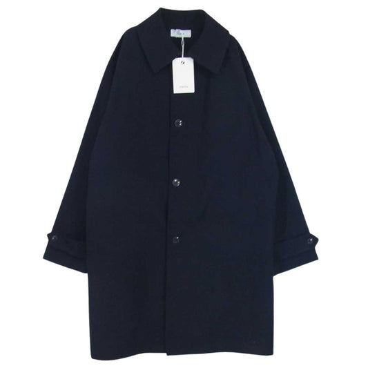 markaware マーカウェア M22C08CO01C SHIRT COAT 2/48 wool vintage gabardine ウール ヴィンテージギャバジン シャツ コート ネイビー系 3【極上美品】【中古】