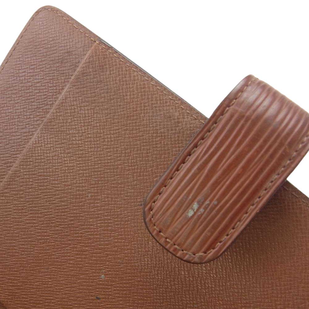 LOUIS VUITTON ルイ・ヴィトン エピ アジェンダMM 手帳 ダイアリー ブラウン系【中古】