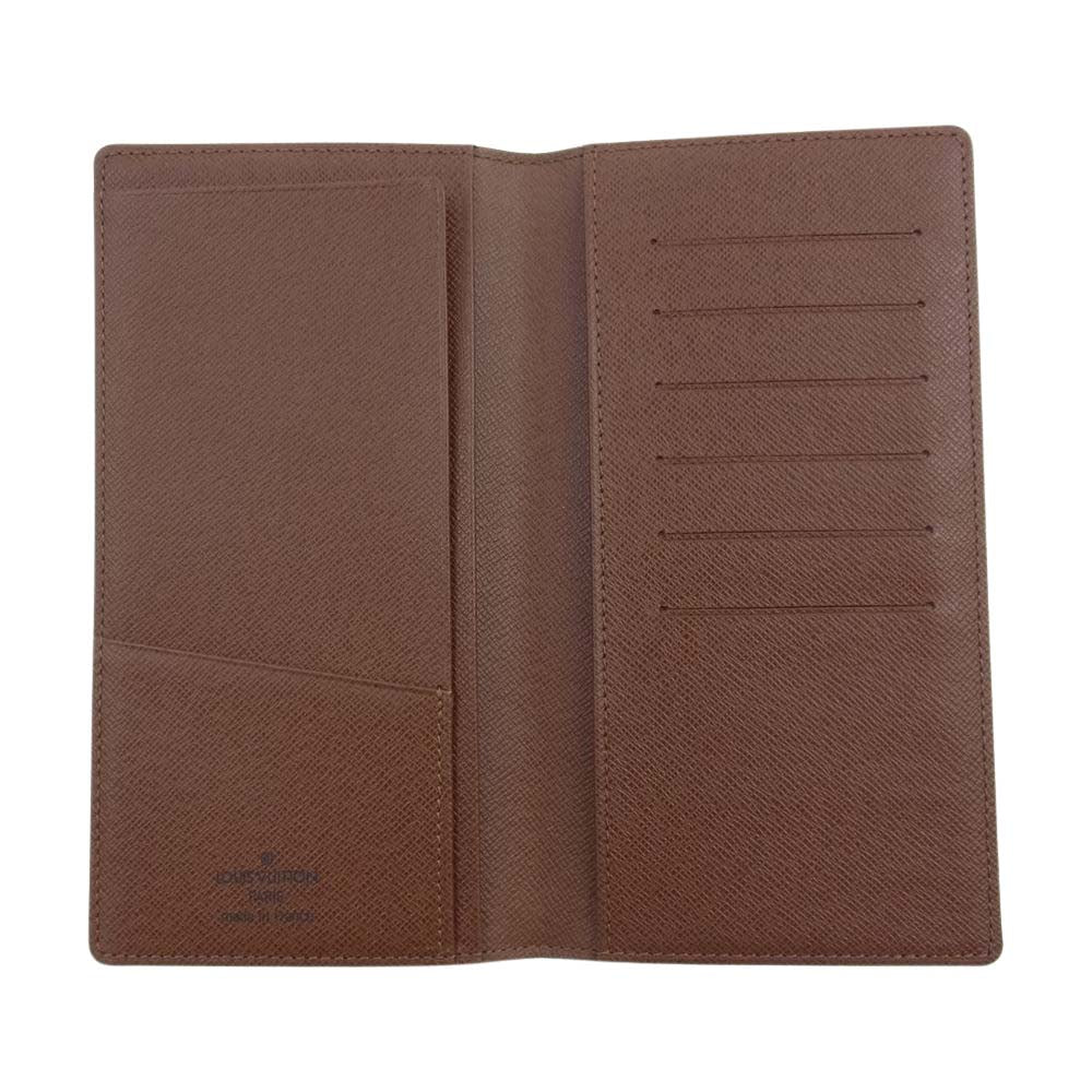 LOUIS VUITTON ルイ・ヴィトン M61823 モノグラム 二つ折り札入れ ポルトバルール カルトクレディ ブラウン系【中古】