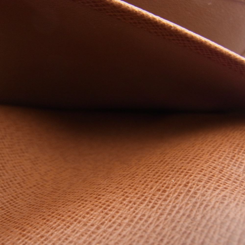 LOUIS VUITTON ルイ・ヴィトン M61823 モノグラム 二つ折り札入れ ポルトバルール カルトクレディ ブラウン系【中古】