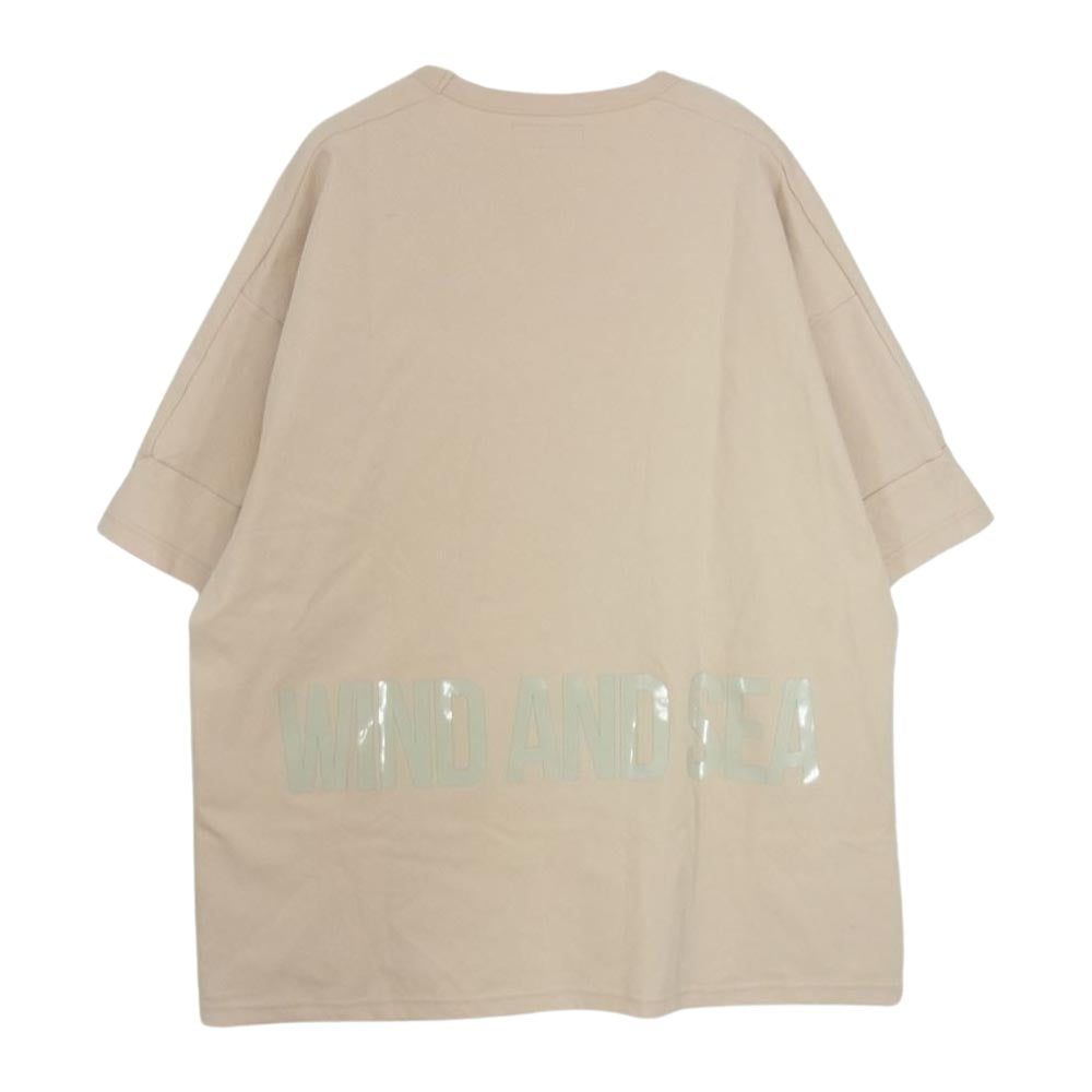 WIND AND SEA ウィンダンシー WDS-GFB-12 GET FIT BACK フィットネスウェア 半袖 Tシャツ ベージュ系 XL【美品】【中古】