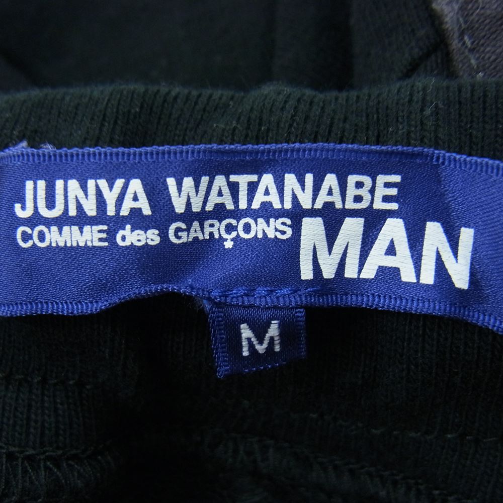 JUNYA WATANABE COMME des GARCONS MAN ジュンヤワタナベコムデギャルソンマン WB-P040 綿度詰め裏毛 スウェット パンツ ブラック系 M【中古】