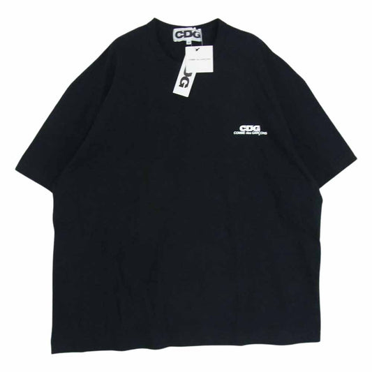 COMME des GARCONS コムデギャルソン SZ-T057 OVERSIZED T-SHIRT CDG ビッグ ロゴ オーバーサイズ 半袖 Tシャツ ブラック系 M【新古品】【未使用】【中古】