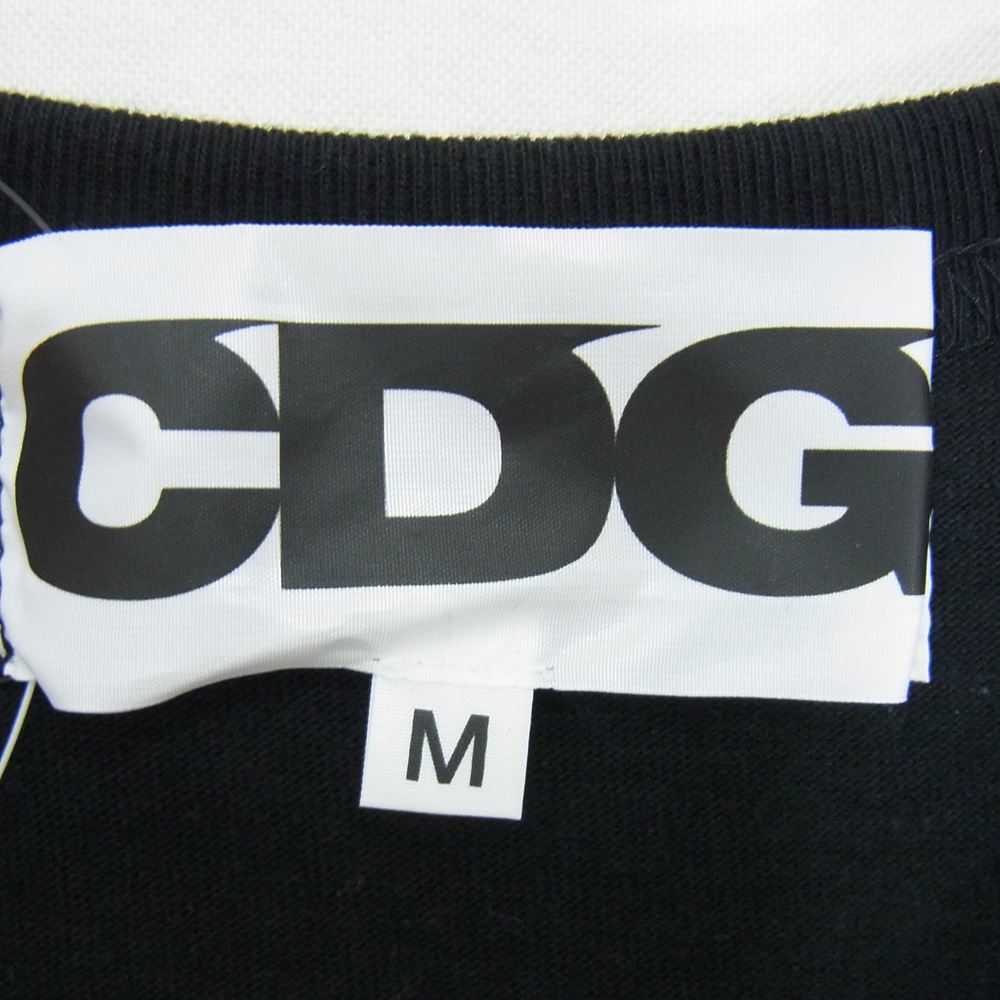 COMME des GARCONS コムデギャルソン SZ-T057 OVERSIZED T-SHIRT CDG ビッグ ロゴ オーバーサイズ 半袖 Tシャツ ブラック系 M【新古品】【未使用】【中古】
