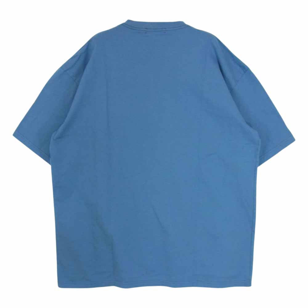 アンダーカバー イズム 23SS UC1C9802 LOVE アップリケ ロゴ 半袖 Tシャツ ブルー系 5【極上美品】【中古】