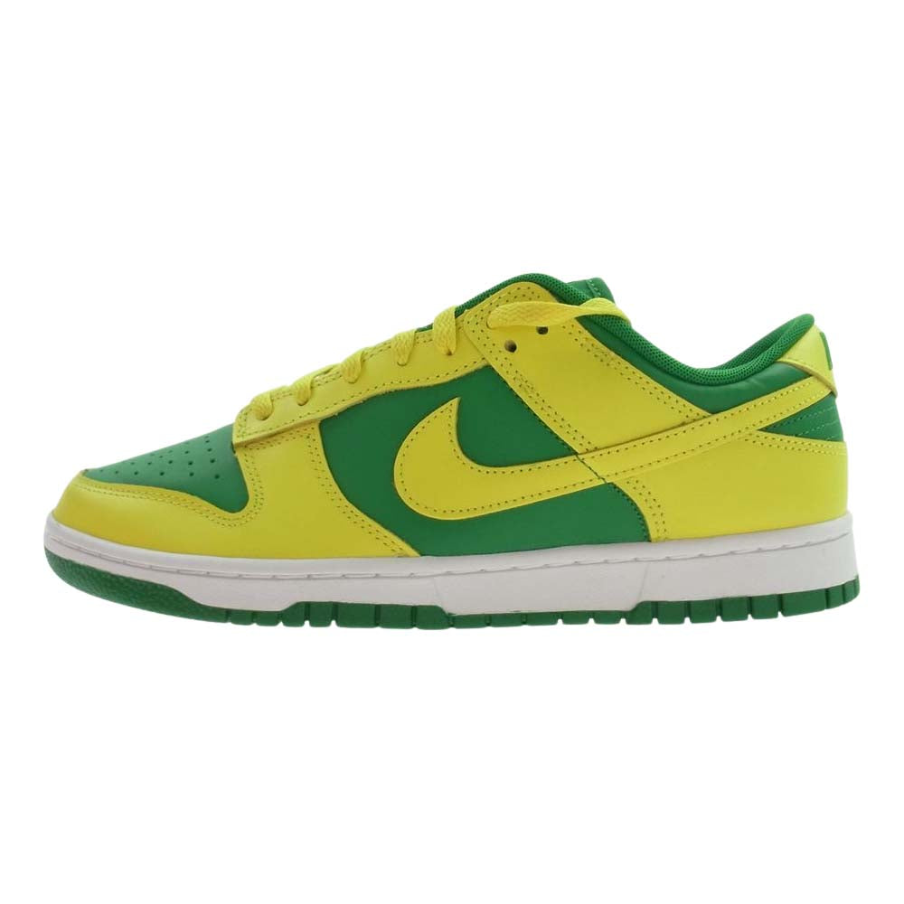 NIKE ナイキ DV0833-300 Dunk Low Reverse Brazil ダンク ロー リバース ブラジル スニーカー イエロー系 グリーン系 28.0cm【新古品】【未使用】【中古】