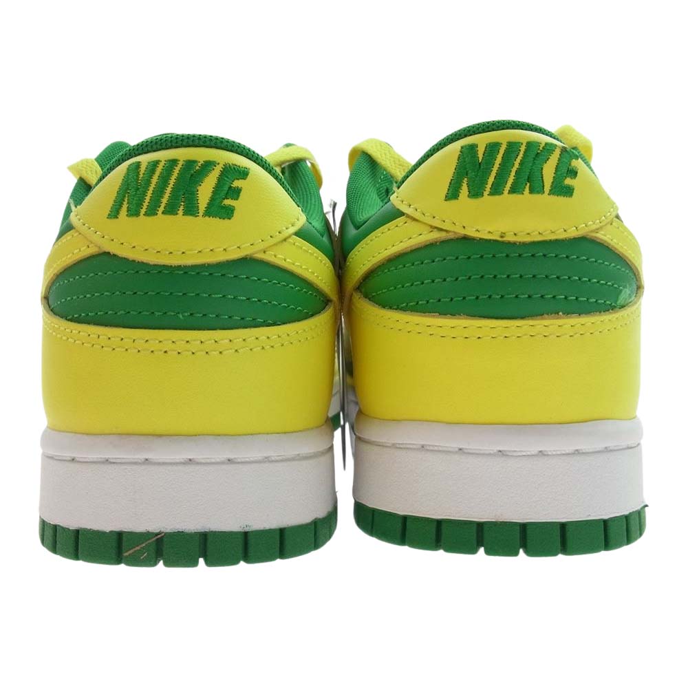 NIKE ナイキ DV0833-300 Dunk Low Reverse Brazil ダンク ロー リバース ブラジル スニーカー イエロー系 グリーン系 28.0cm【新古品】【未使用】【中古】