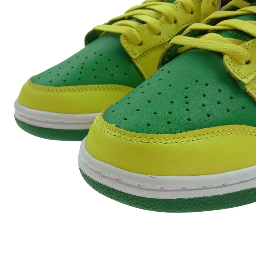 NIKE ナイキ DV0833-300 Dunk Low Reverse Brazil ダンク ロー リバース ブラジル スニーカー イエロー系 グリーン系 28.0cm【新古品】【未使用】【中古】