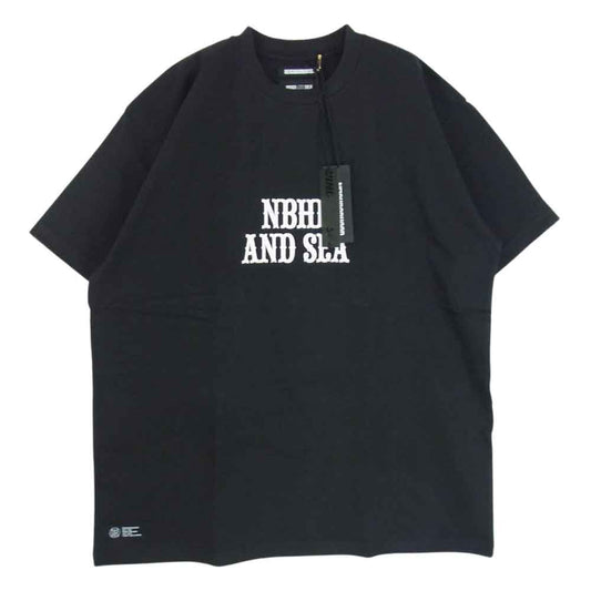 NEIGHBORHOOD ネイバーフッド 22AW 221FRWSN-STM02S x WIND AND SEA ウィンダンシー NHWDS-2/C-TEE.SS Tシャツ ブラック系 XL【新古品】【未使用】【中古】