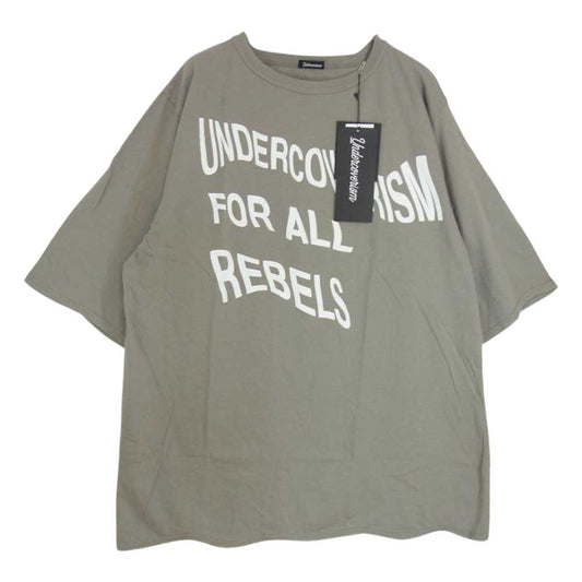 アンダーカバー イズム 23SS UI1C4810-3 Languid TEE UCISM FOR ALL REBELS 半袖 Tシャツ グレー系 5【新古品】【未使用】【中古】