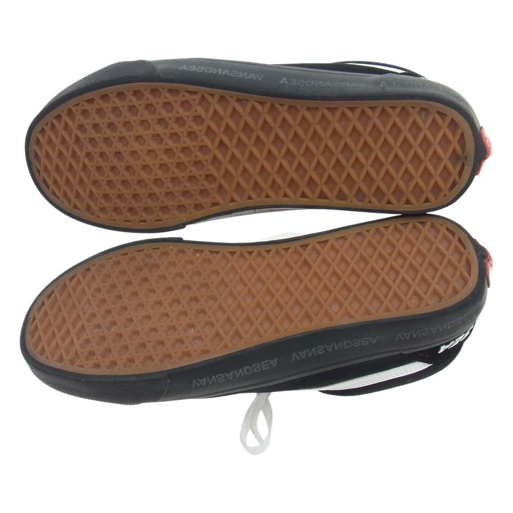 WIND AND SEA ウィンダンシー V36CF × VANS Old Skool ローカット スニーカー ブラック系 ホワイト系 28cm【中古】