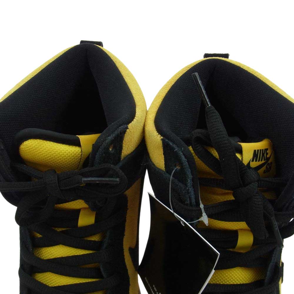 NIKE ナイキ DB1640-001 SB DUNK HIGH MAIZE AND BLACK ダンク ハイ メイズ アンド ブラック スニーカー イエロー系 ブラック系 28.5cm【新古品】【未使用】【中古】