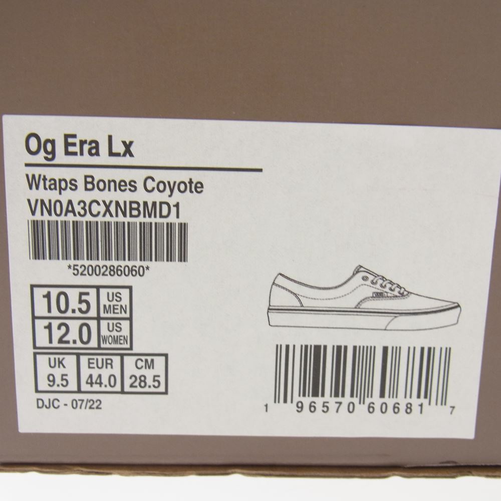 WTAPS ダブルタップス VN0A3CXNBMD1 × VANS バンズ Og Era Lx オージ― エラ クロスボーン ローカット スニーカー ブラウン系 28.5cm【新古品】【未使用】【中古】