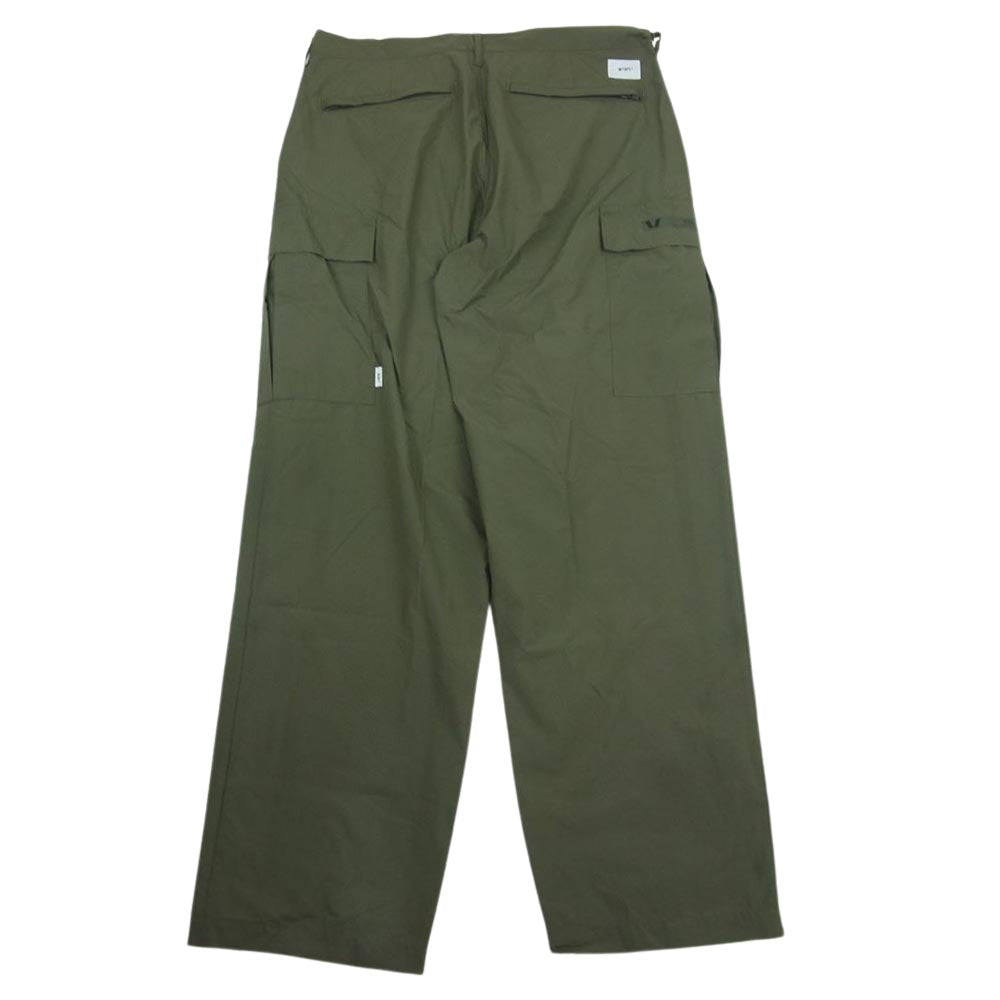 WTAPS ダブルタップス 22AW 22WVDT－PTM06 BGT TROUSERS NYCO RIPSTOP 6ポケット トラウザーズ カーゴパンツ カーキ系 04【極上美品】【中古】
