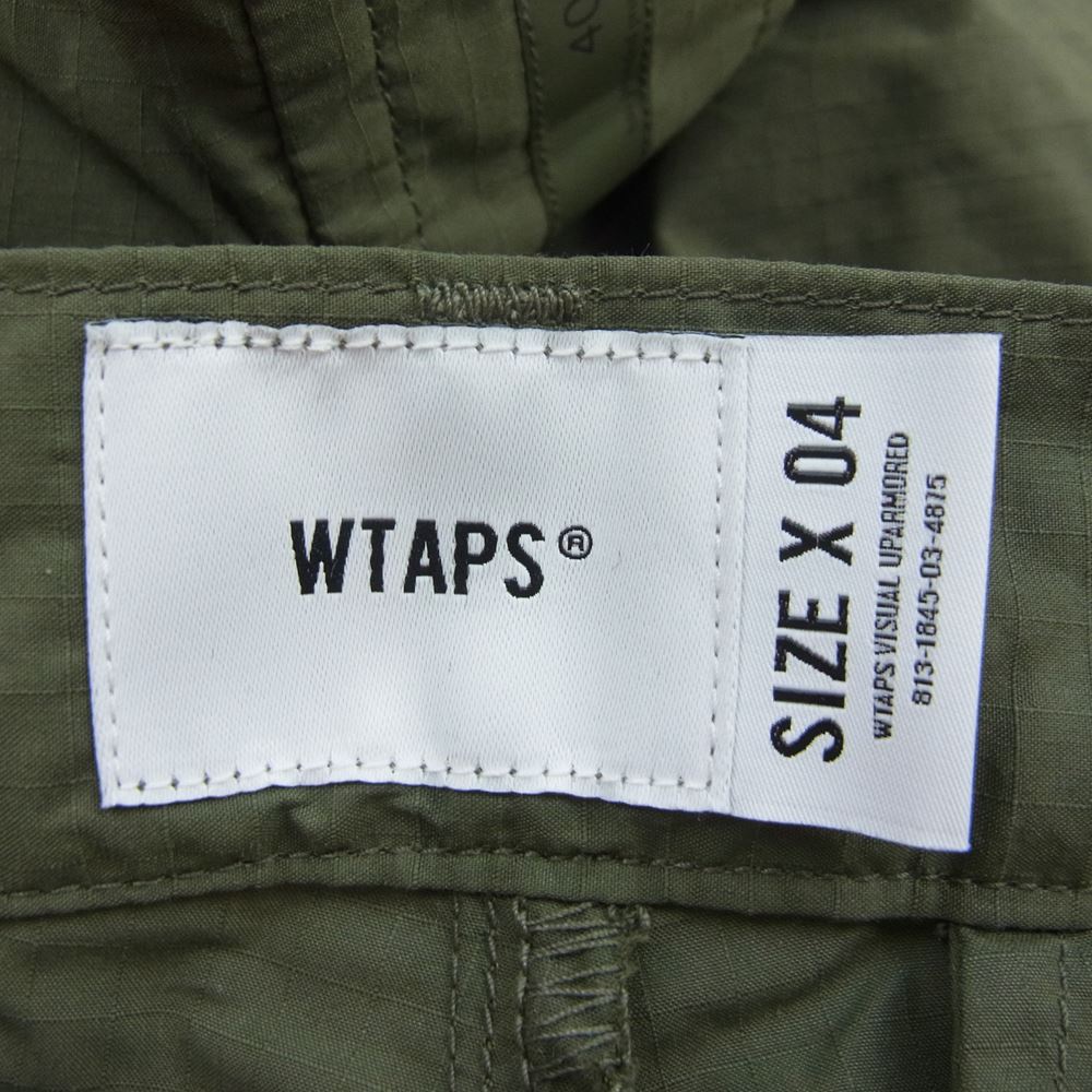 WTAPS ダブルタップス 22AW 22WVDT－PTM06 BGT TROUSERS NYCO RIPSTOP 6ポケット トラウザーズ カーゴパンツ カーキ系 04【極上美品】【中古】