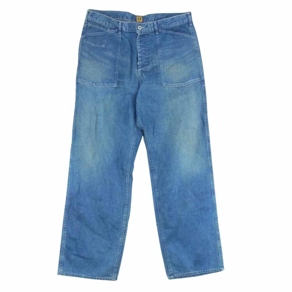 HUMAN MADE ヒューマンメイド HM25PT012 HEART BAGGY DENIM PANTS バギー デニム パンツ インディゴブルー系 XL【美品】【中古】