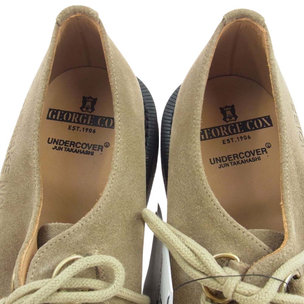 UNDERCOVER アンダーカバー UCZ9F01 × GEOREGE COX ジョージコックス ラバーソール シューズ ブラウン系 9【新古品】【未使用】【中古】