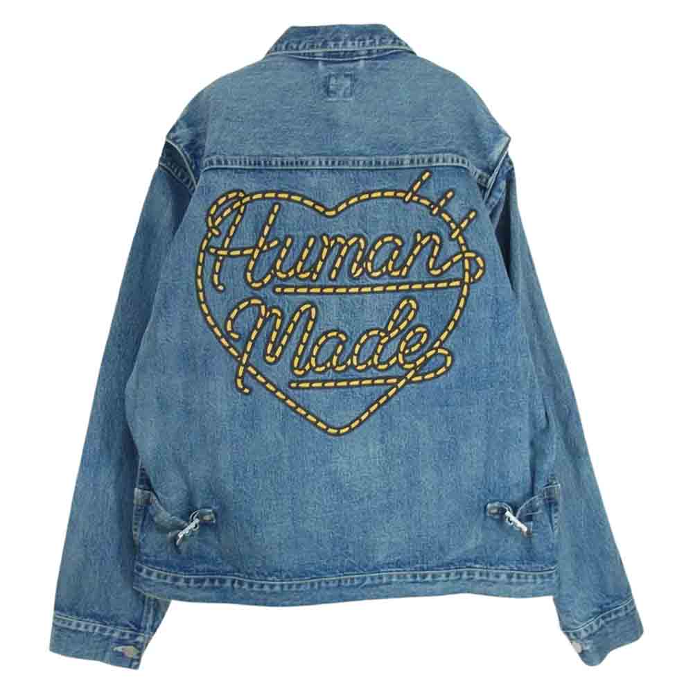 HUMAN MADE ヒューマンメイド 23SS  HM25JK022  Storm Cowboy Denim Jacket Type1968 Indigo ストーム カウボーイ デニム ジャケット インディゴブルー系 XXL【美品】【中古】