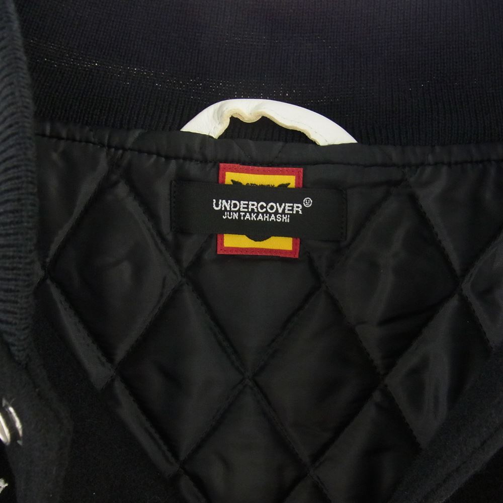 UNDERCOVER アンダーカバー 22AW UC2B9202 × HUMAN MADE ヒューマンメイド LAST ORGY 2 VARSITY JACKET ラストオージー2 バーシティジャケット スタジャン ブラック系 2XL【中古】