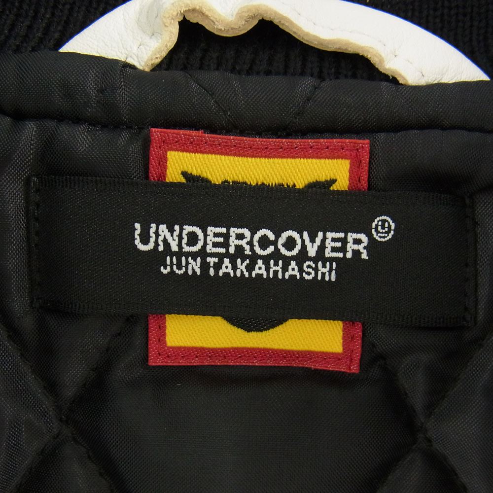 UNDERCOVER アンダーカバー 22AW UC2B9202 × HUMAN MADE ヒューマンメイド LAST ORGY 2 VARSITY JACKET ラストオージー2 バーシティジャケット スタジャン ブラック系 2XL【中古】