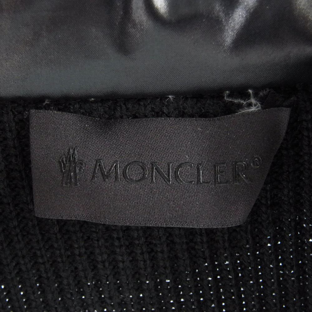 MONCLER モンクレール CARDIGAN TRICOT カーディガン ジップアップ ダウン ジャケット ブラック系 L【中古】
