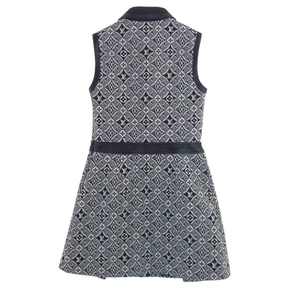 LOUIS VUITTON ルイ・ヴィトン 21SS FKDR35ZFK Since1854 フレアミニ ノースリーブ ワンピース モノグラム ミニドレス 38【中古】