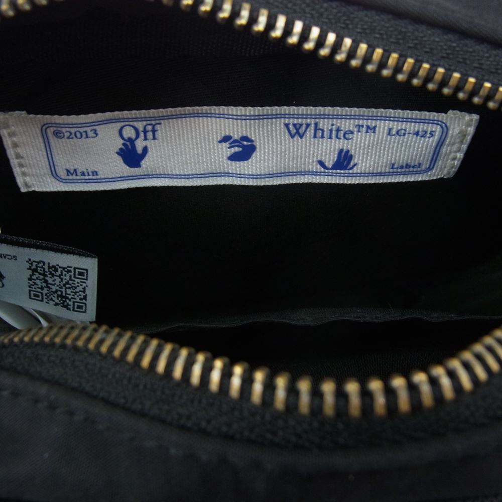 OFF-WHITE オフホワイト OMNA110F20FAB001  NYLON Belt bag ナイロン ベルト ショルダーバッグ ブラック系【中古】