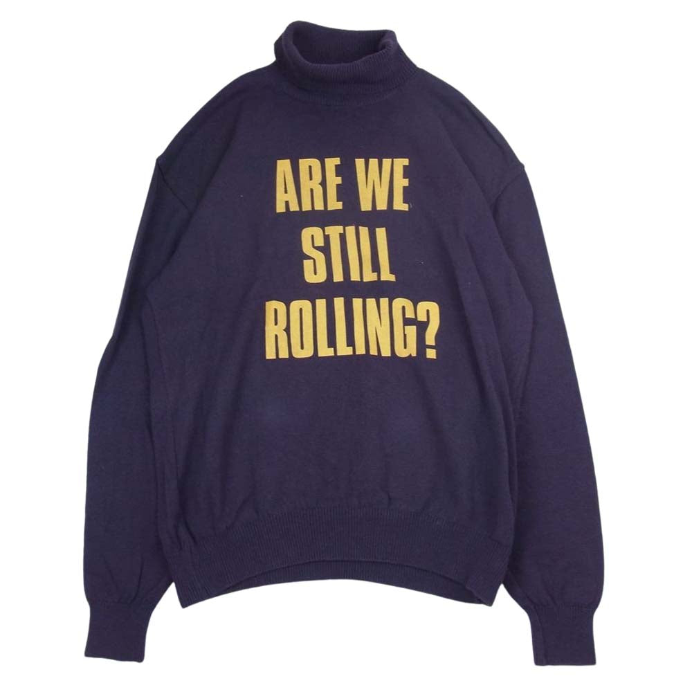 HYSTERIC GLAMOUR ヒステリックグラマー 02191NS03 プリント ハイネック プルオーバー ニット パープル系 L【中古】