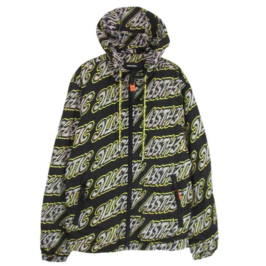 DIESEL ディーゼル 00E8F202 総柄 ナイロン ジャケット ブラック系 S【中古】