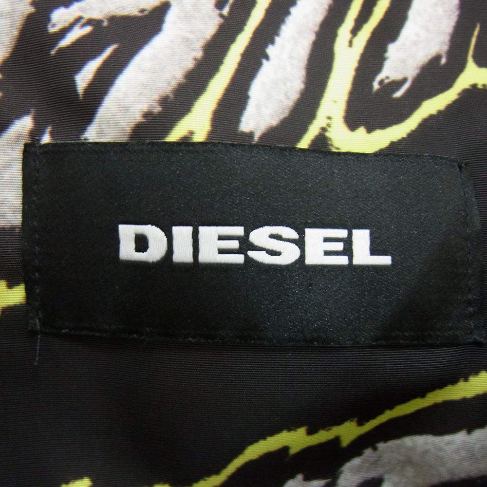 DIESEL ディーゼル 00E8F202 総柄 ナイロン ジャケット ブラック系 S【中古】