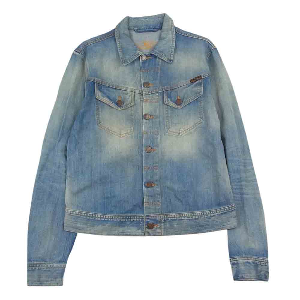 Nudie Jeans ヌーディージーンズ NJ3627 SE-411 17 CONNY ORG.BRIGHT BROKEN USED 加工 デニム ジャケット インディゴブルー系 M【中古】