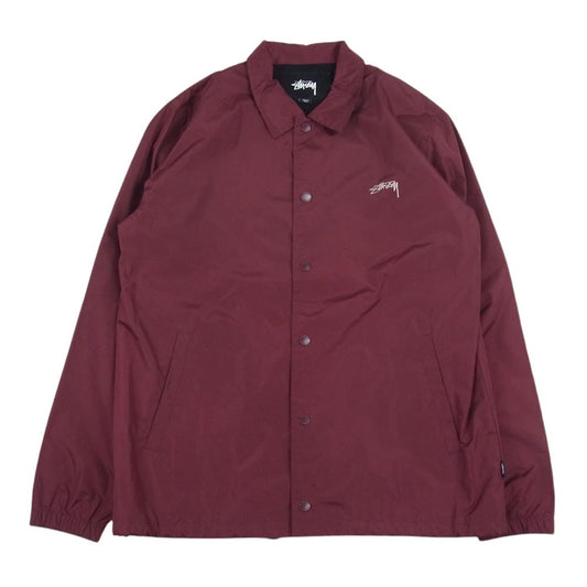 STUSSY ステューシー ストックロゴ コーチ ジャケット エンジ系 S【中古】