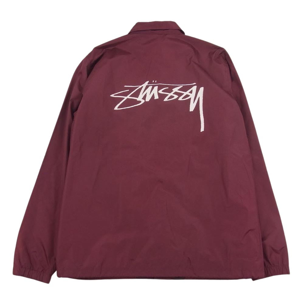 STUSSY ステューシー ストックロゴ コーチ ジャケット エンジ系 S【中古】