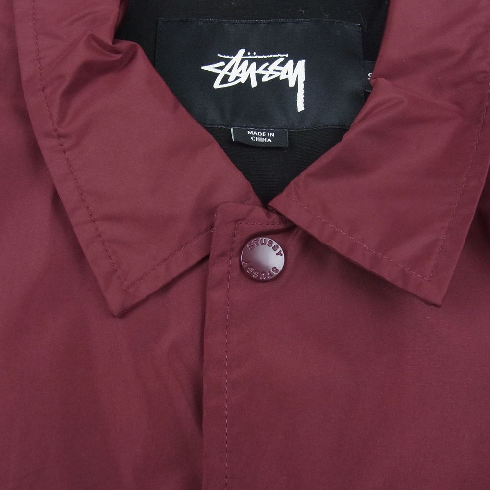 STUSSY ステューシー ストックロゴ コーチ ジャケット エンジ系 S【中古】