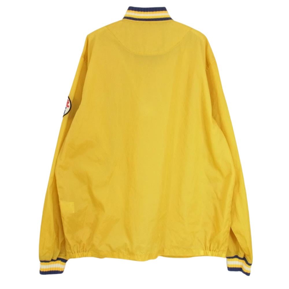 HYSTERIC GLAMOUR ヒステリックグラマー 20SS 02201AB02 SPARKS アップリケ レーシング ナイロン ジャケット イエロー系 L【中古】