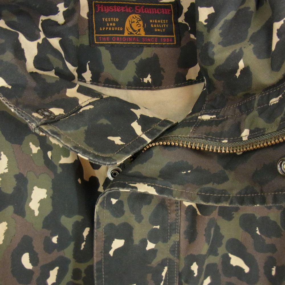 HYSTERIC GLAMOUR ヒステリックグラマー 19SS 01191AB02 HYSTERIC LIVE フーデット ジャケット カーキ系 FREE【中古】