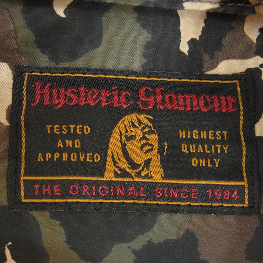 HYSTERIC GLAMOUR ヒステリックグラマー 19SS 01191AB02 HYSTERIC LIVE フーデット ジャケット カーキ系 FREE【中古】