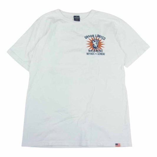 STUDIO D’ARTISAN ステュディオダルチザン ORGAN 別注 DOKUGANRYU PIG SST バックプリント Tシャツ ホワイト系 L【中古】