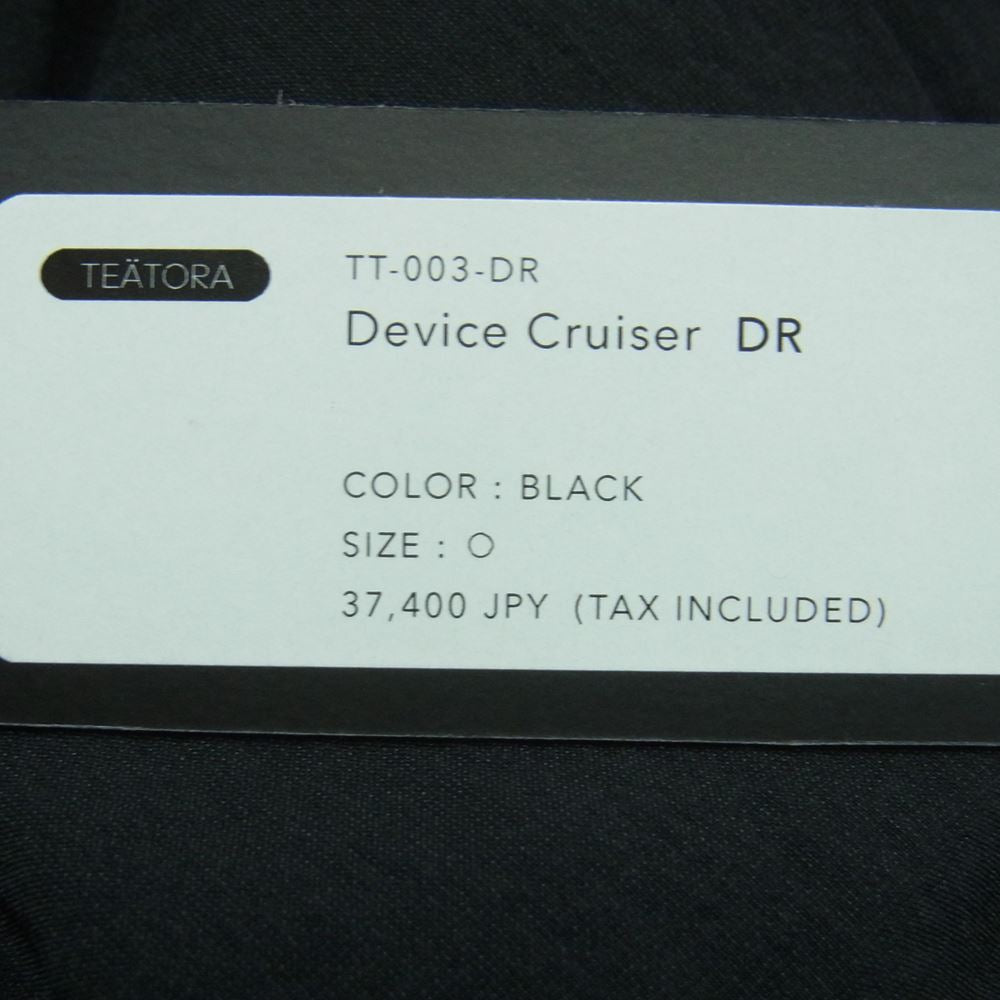 TEATORA テアトラ TT-003-DR Device Cruiser DR ナイロン ショート ハーフ パンツ 日本製 ブラック系 1【美品】【中古】