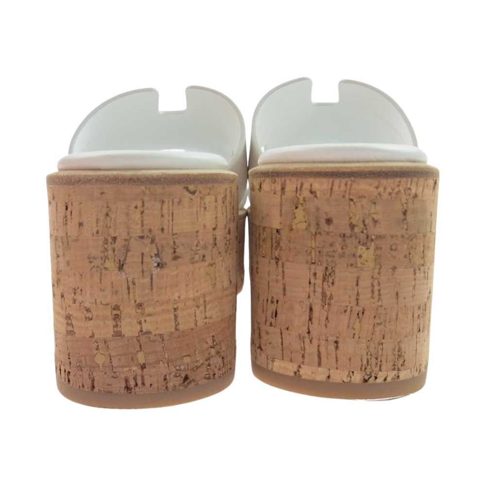 HERMES エルメス エズ コルクソール ミュール サンダル ホワイト ホワイト系 36【中古】